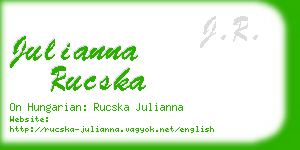 julianna rucska business card